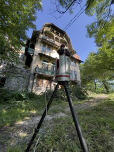 Scanare laser 3D la Vila Cantacuzino din Călimănești cu Riegl VZ-400i